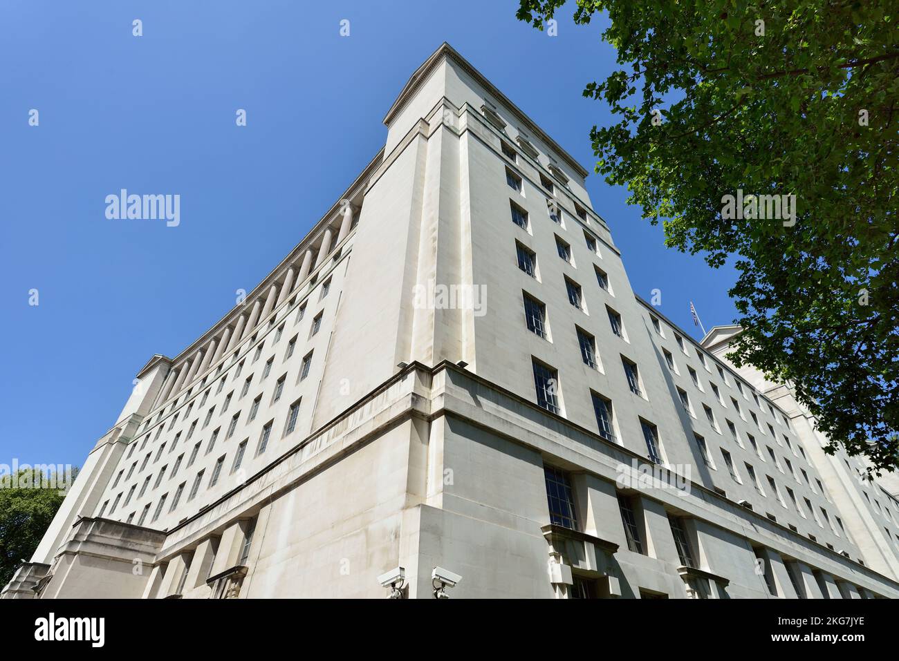 Verteidigungsministerium (Mod), Whitehall, Horse Guards Avenue, London, Vereinigtes Königreich Stockfoto