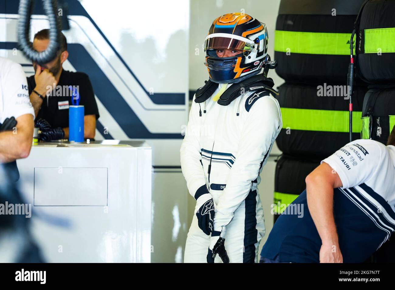 41 DE VRIES Nyck (NED), Scuderia AlphaTauri AT03, Porträt während der Nachsaison-Tests 2022 vom 22. Bis 23. November 2022 auf dem Yas Marina Circuit, auf der Insel Yas, Abu Dhabi - Foto Florent Gooden / DPPI Stockfoto