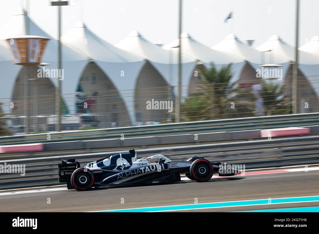 41 DE VRIES Nyck (NED), Scuderia AlphaTauri AT03, Aktion während der 2022 Nachsaison-Tests vom 22. Bis 23. November 2022 auf dem Yas Marina Circuit, auf der Insel Yas, Abu Dhabi - Foto Florent Gooden / DPPI Stockfoto