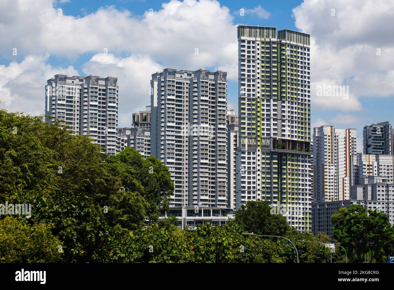 Öffentliche Wohneigentum werden von der Regierung subventioniert, sie sind die erschwinglichste Art von Wohnraum, die auf der Welt verfügbar ist. Singapur. Stockfoto