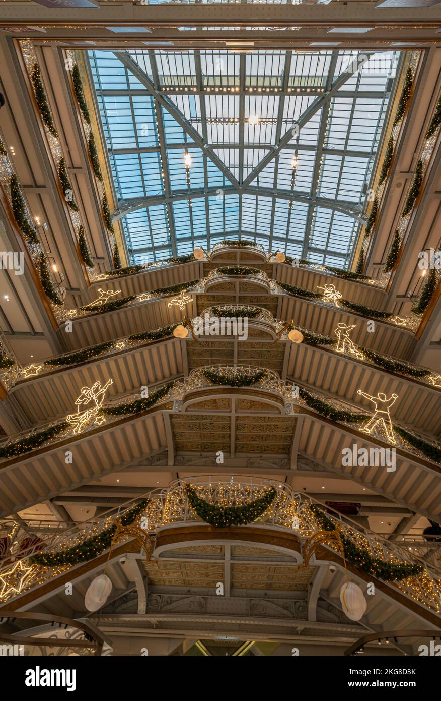 La Samaritaine Kaufhaus. Innenansicht des Gebäudes Stockfoto