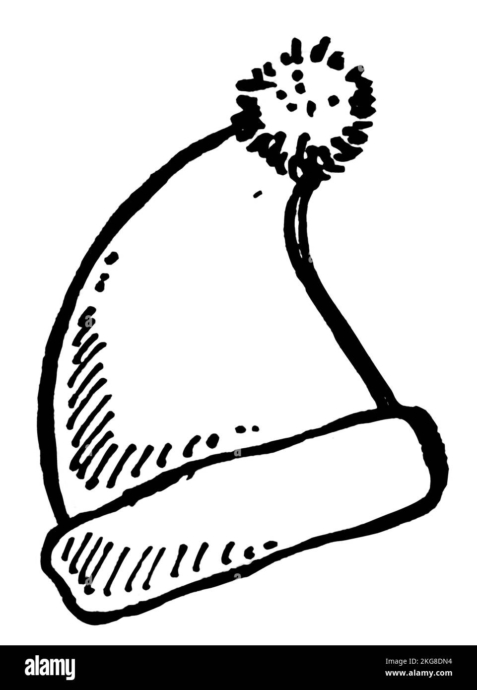Weihnachtsschmuck freihändig gemalt Stock Vektor
