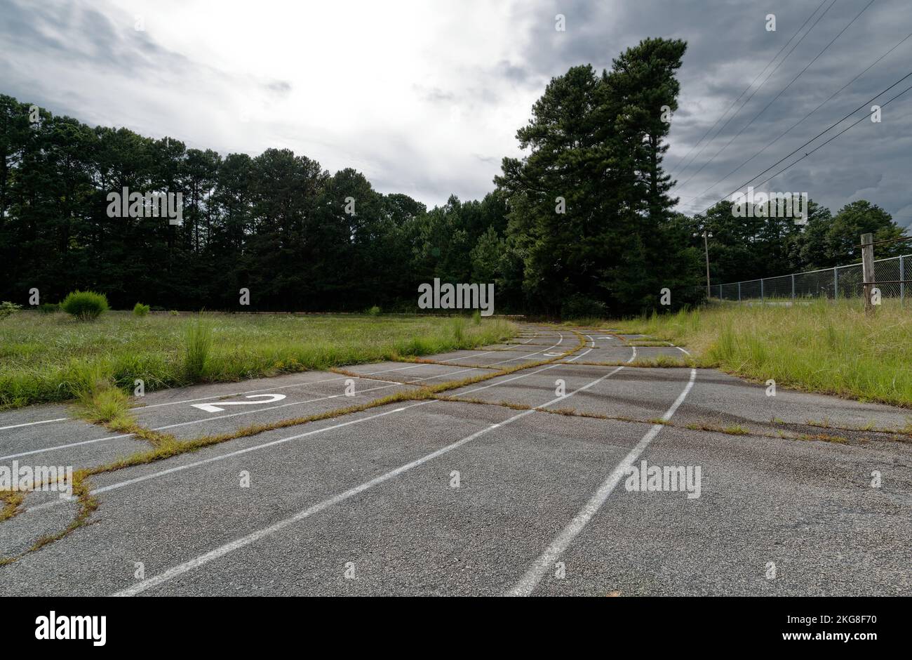 Die Abondoned Stockbridge Laufbahn Stockfoto