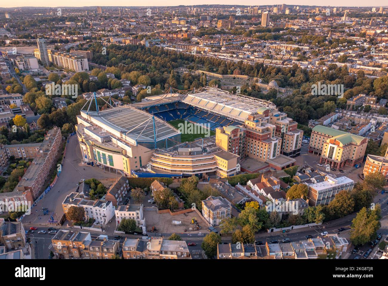 Stamford Bridge Stadium Heimstadion des Chelsea Football Club ein Blick