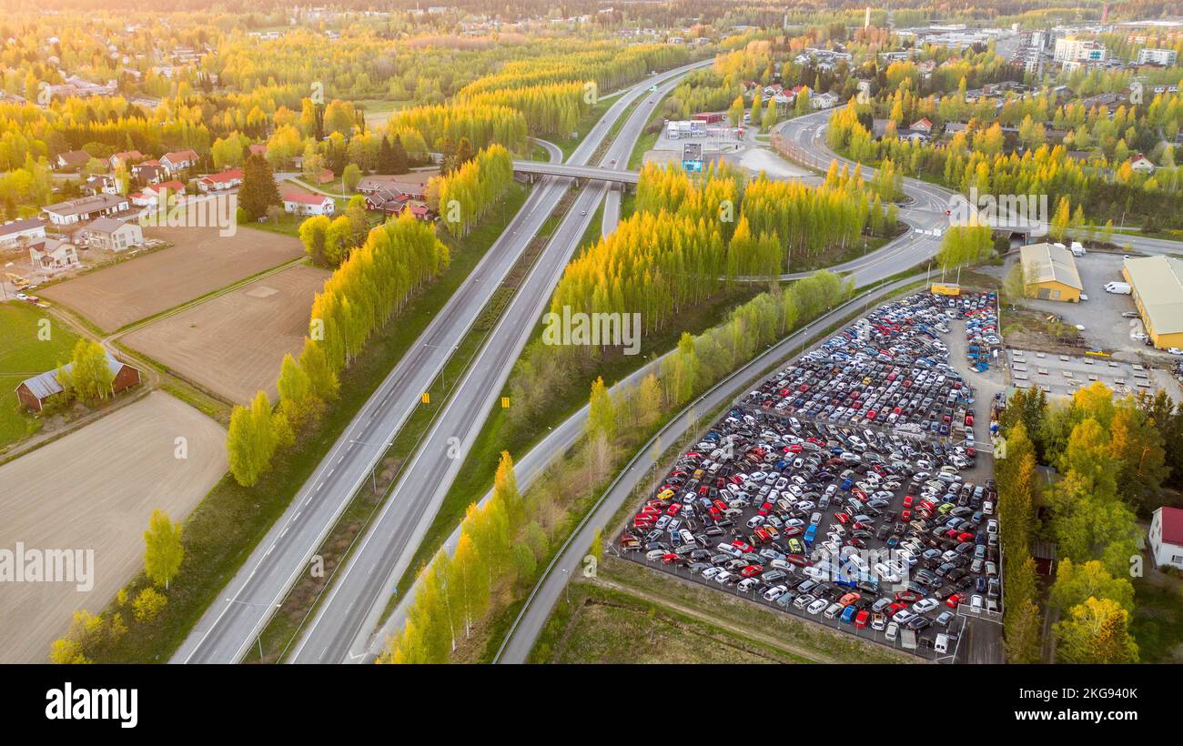 Letzter Platz für Autos Stockfoto