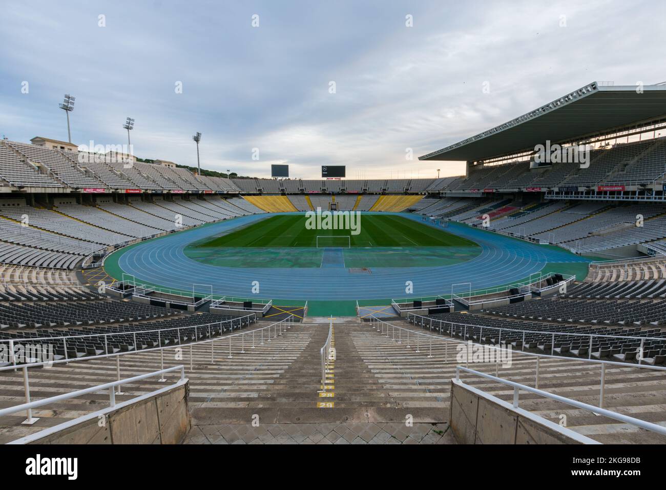 Lluis Companis Olympiastadion, Barcelona Stockfoto