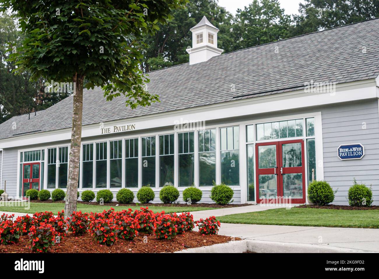 Virginia Portsmouth Bide A Wee Golfplatz, Golf im Pavilion Gebäude, Stockfoto