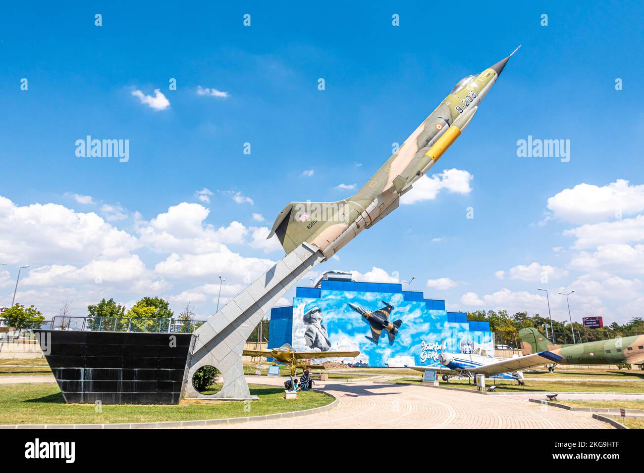 Ankara-Luftfahrtmuseum (Ankara Hava Kuvvetleri Müzesi). Lockheed F-104 Starfighter Fighter-Bomber Stockfoto