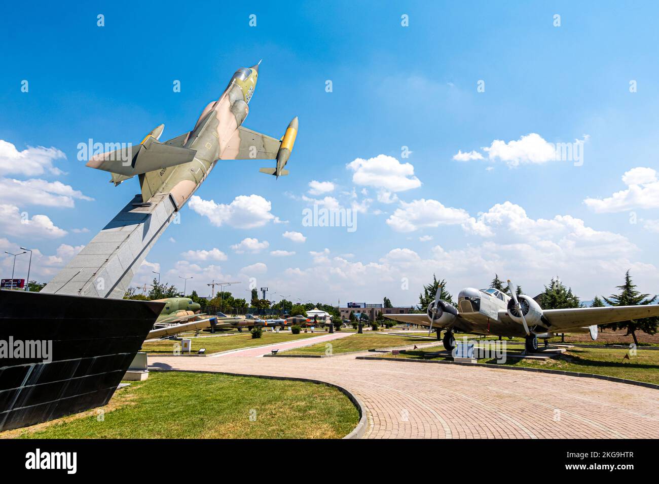 Ankara-Luftfahrtmuseum (Ankara Hava Kuvvetleri Müzesi). Lockheed F-104 Starfighter Fighter-Bomber Stockfoto