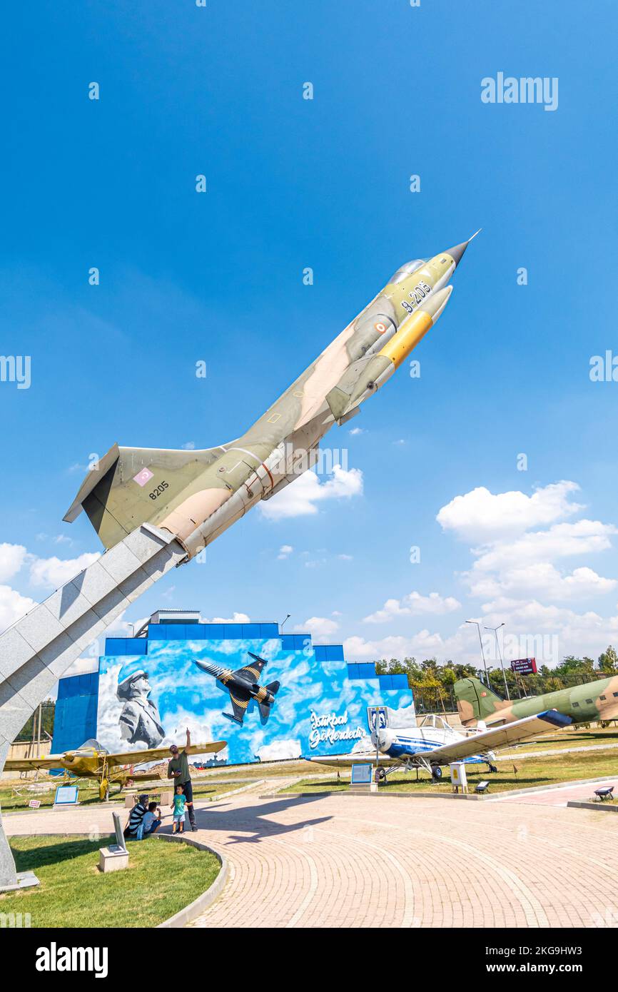 Ankara-Luftfahrtmuseum (Ankara Hava Kuvvetleri Müzesi). Lockheed F-104 Starfighter Fighter-Bomber Stockfoto