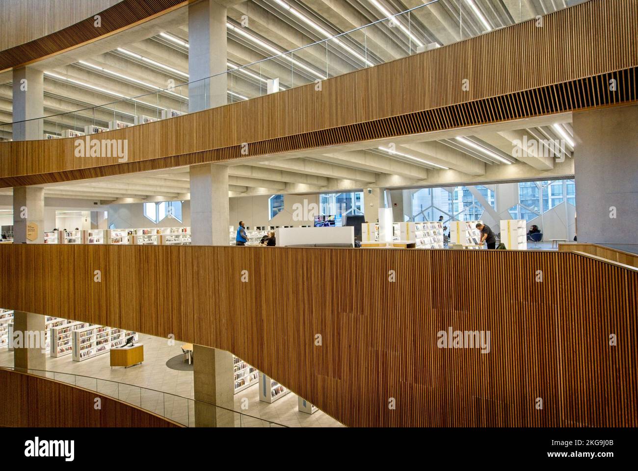 Central Library Downtown Calgary, Alberta Stockfoto