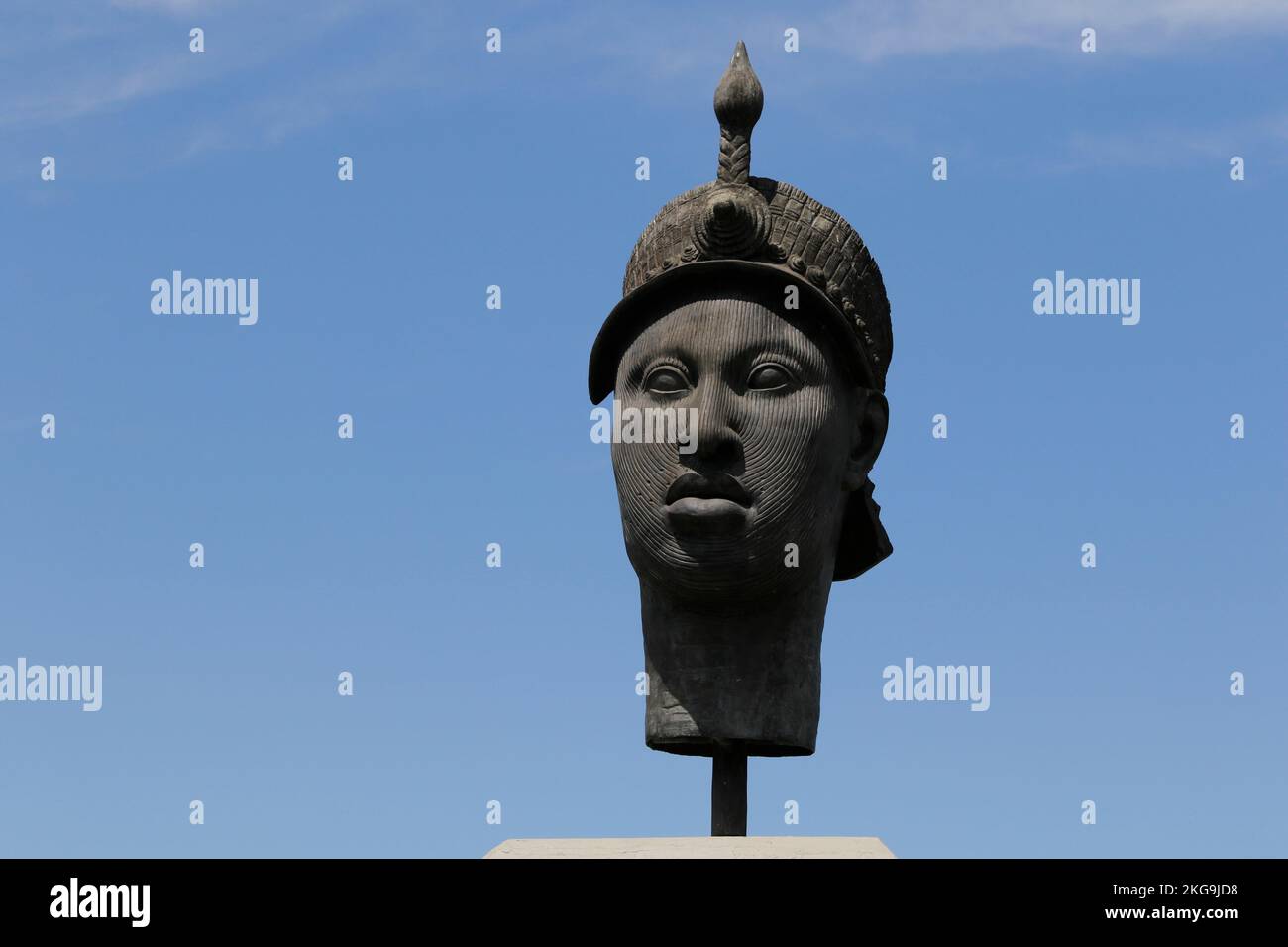 Denkmal der Zumbi dos Palmares-Statue am brasilianischen Tag der schwarzen Aufmerksamkeit Stockfoto