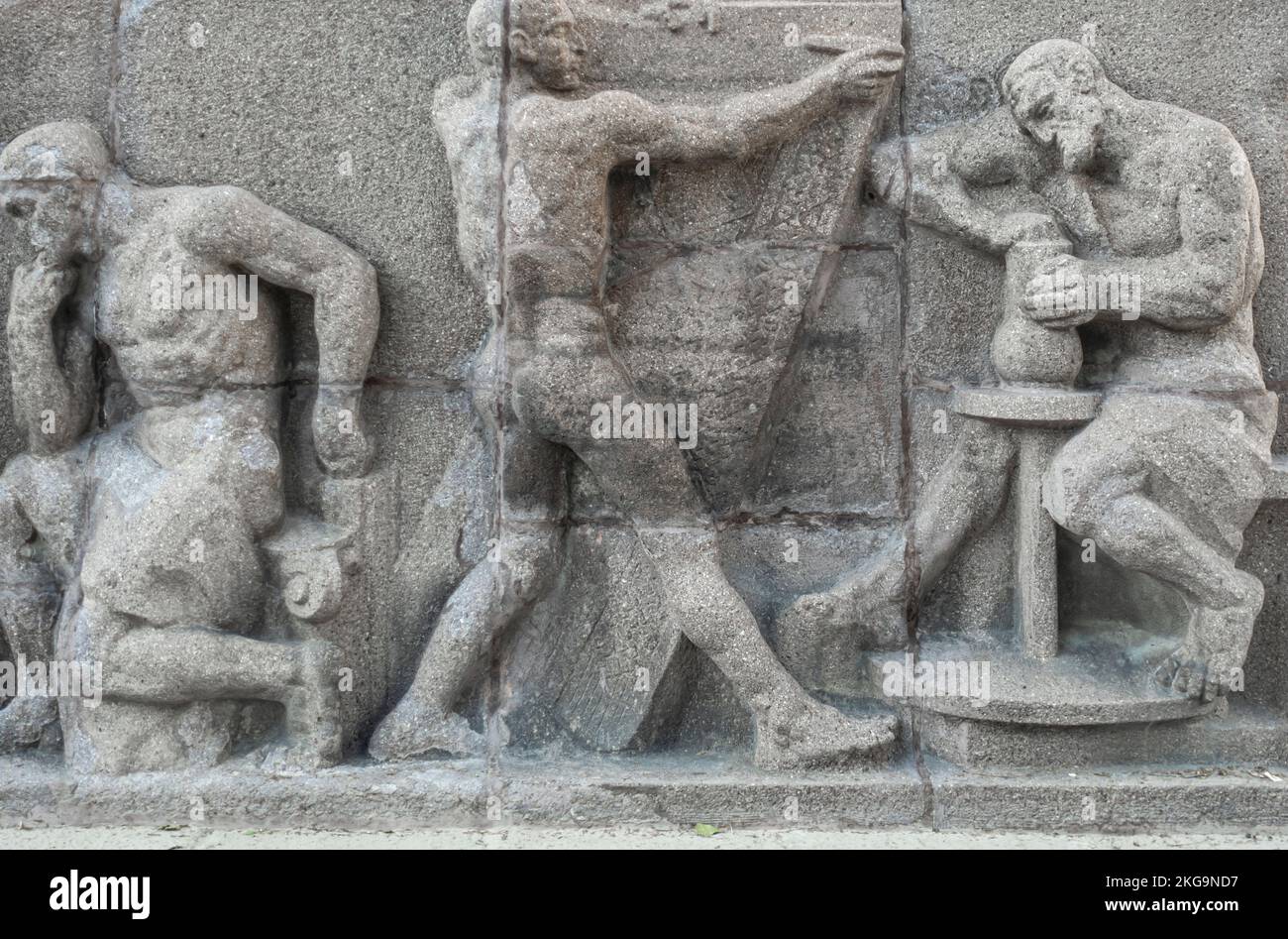 Guvenpark-Denkmal von C. Holzmeister, Franz Wirt, Triberer, Anton Hanak und Joseph Thorak auf dem KIZILAY-Platz in Ankara, Türkei Stockfoto