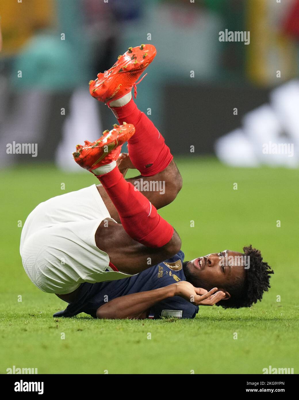 Kingsley Coman aus Frankreich spielte während des Qatar 2022 World Cup ...