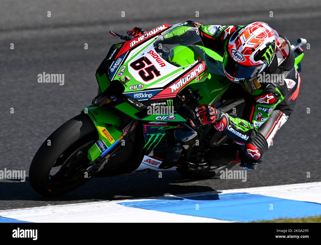 Melbourne, Australien. 18. November 2022. Abgebildet ist Jonathon Rea (Kawasaki) bei der Superbike-Weltmeisterschaft. Stockfoto