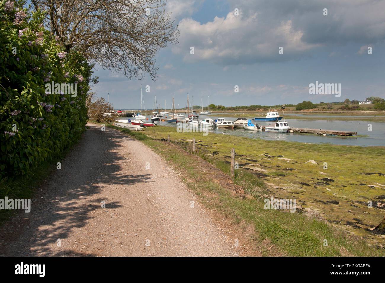 Shalfleet Quay, Isle of Wight, Hampshire, England Stockfoto