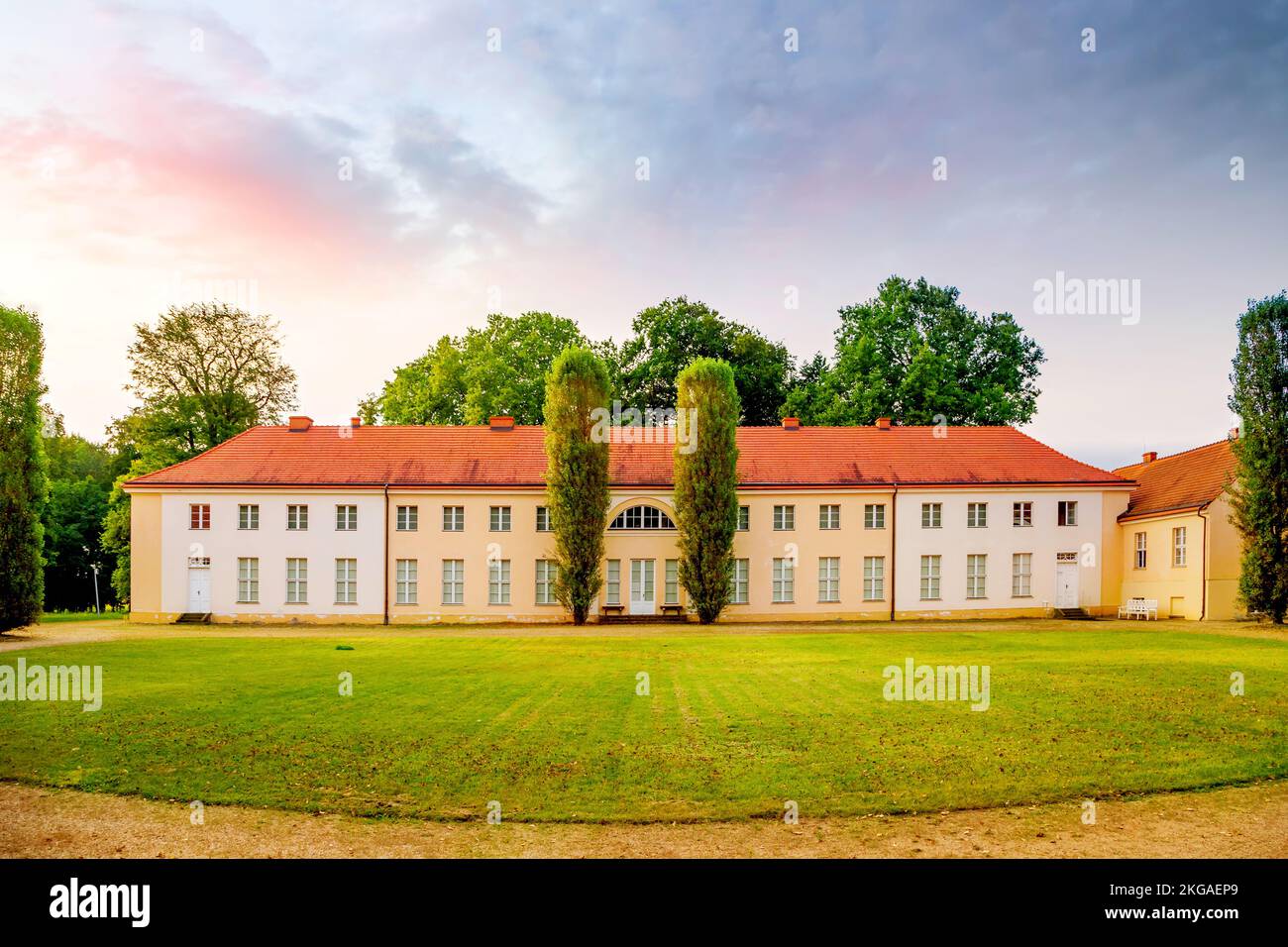 Schloss Paretz, Ketzin, Brandenburg, Deutschland Stockfoto