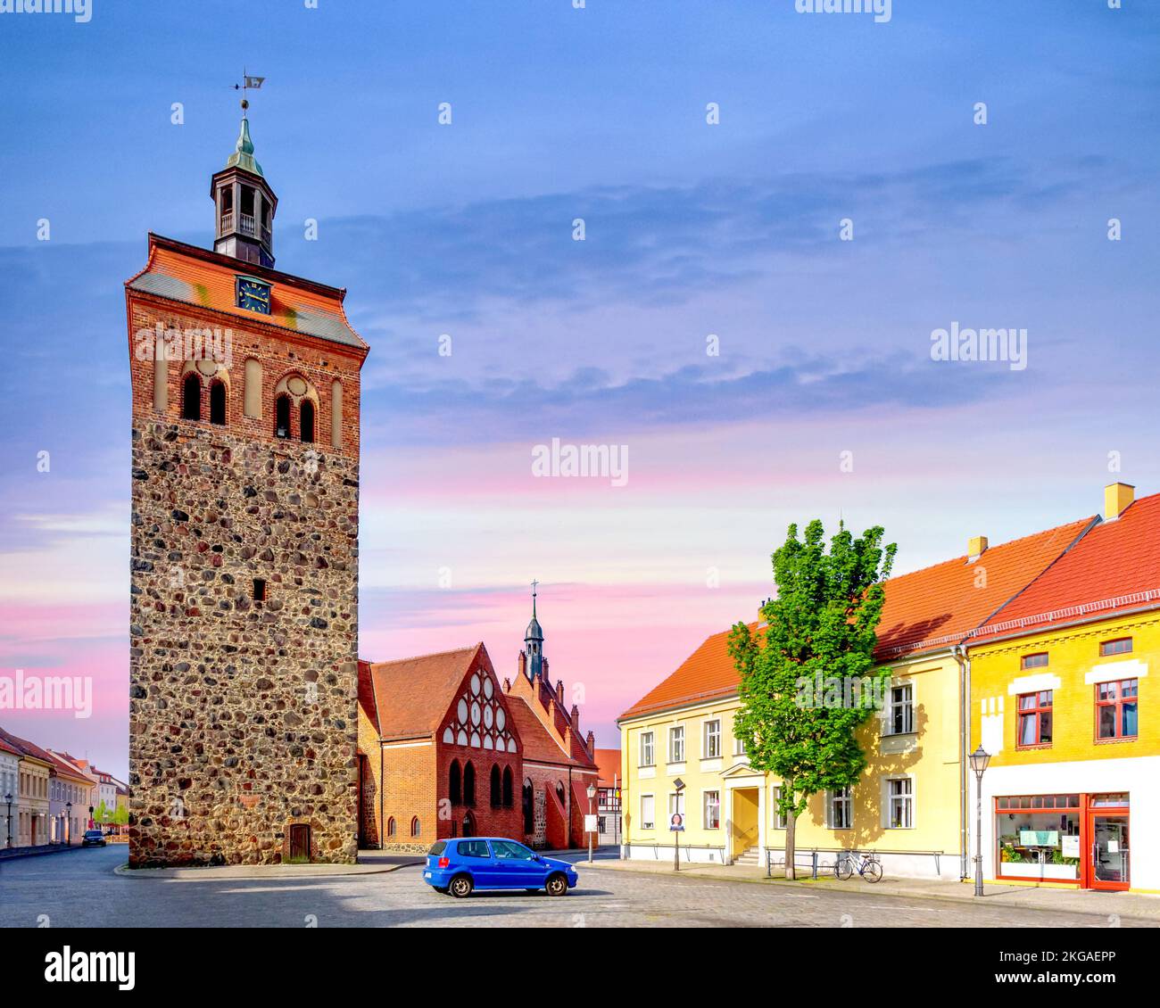 Die historische Stadt Luckenwalde Stockfoto