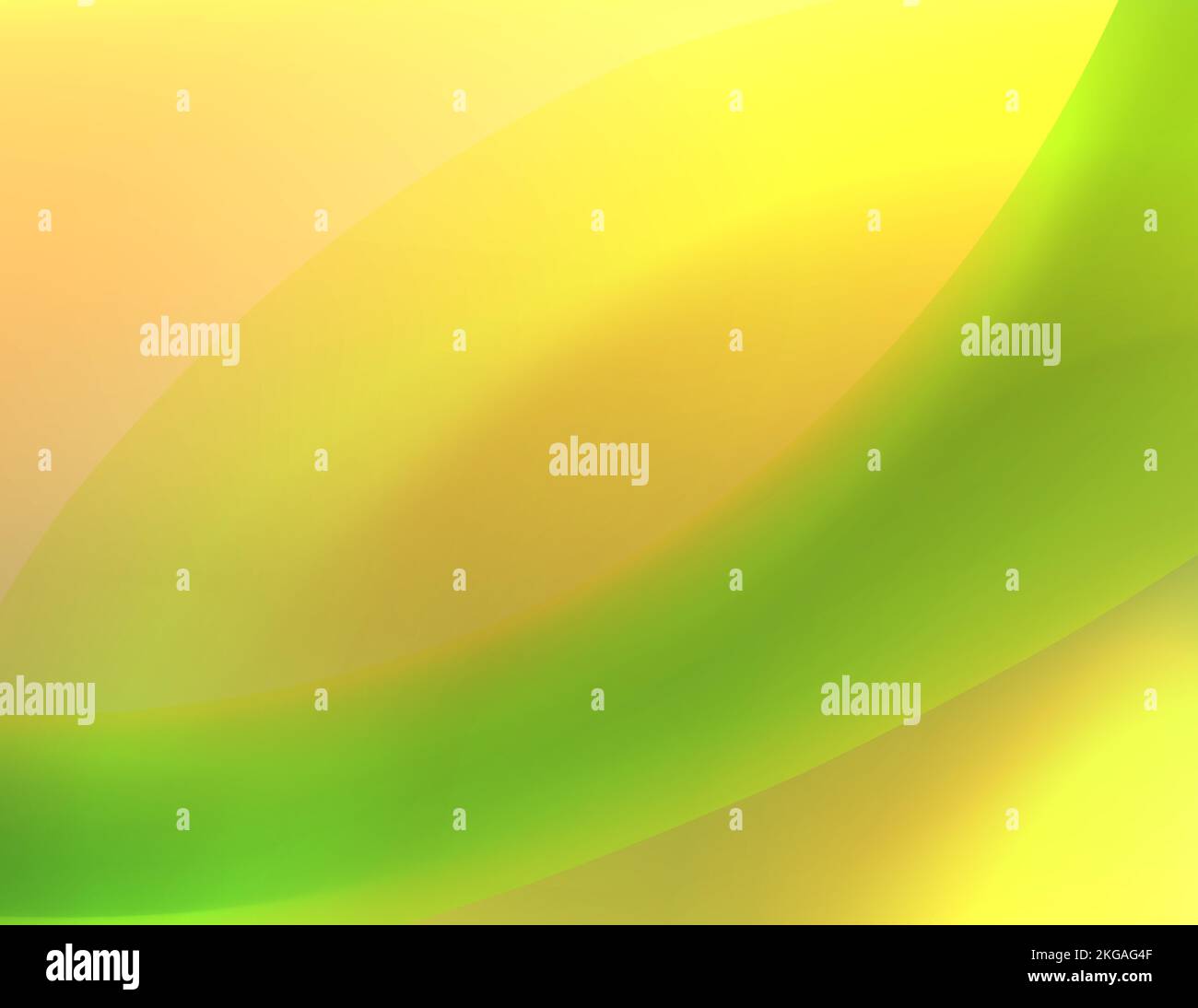 Gebogener grüner Streifen auf orangefarbenem Hintergrund. Abstrakte Vektorgrafik Tapete Stock Vektor