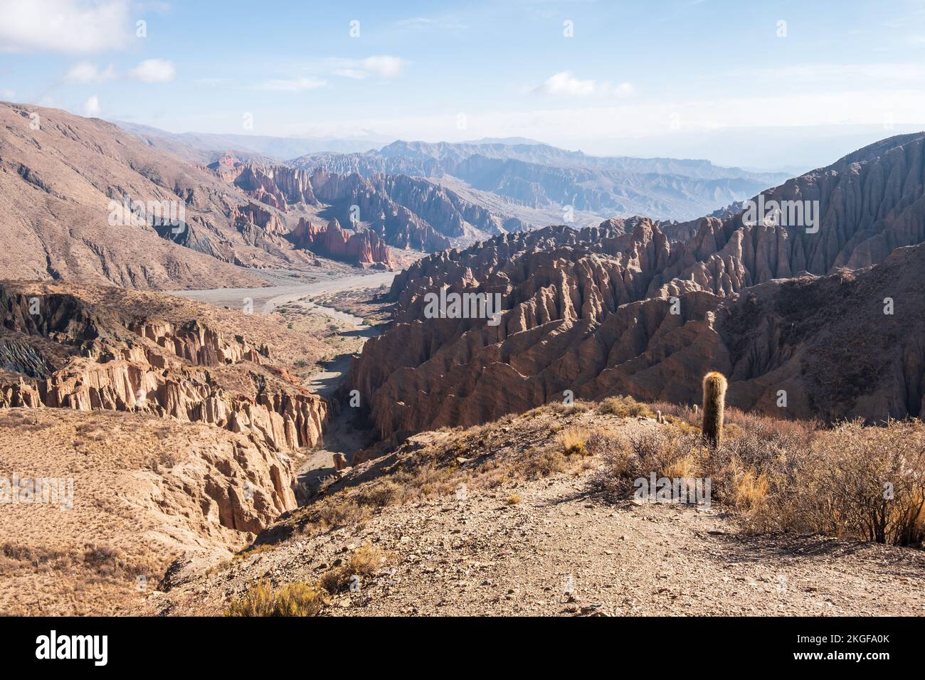 Malerischer Blick auf El Sillar, Bolivien Stockfoto