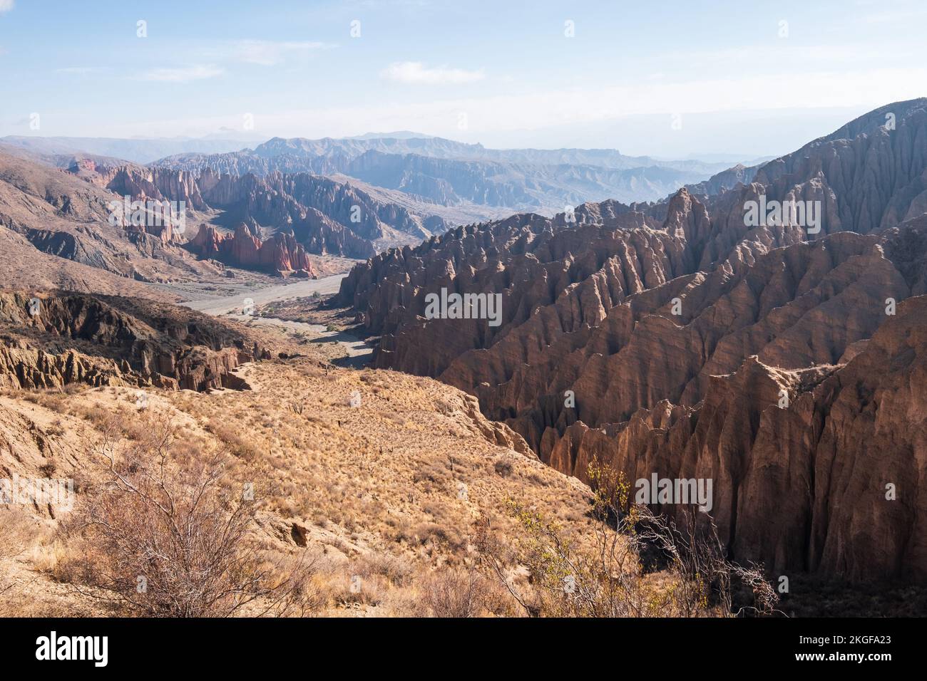 Malerischer Blick auf El Sillar, Bolivien Stockfoto