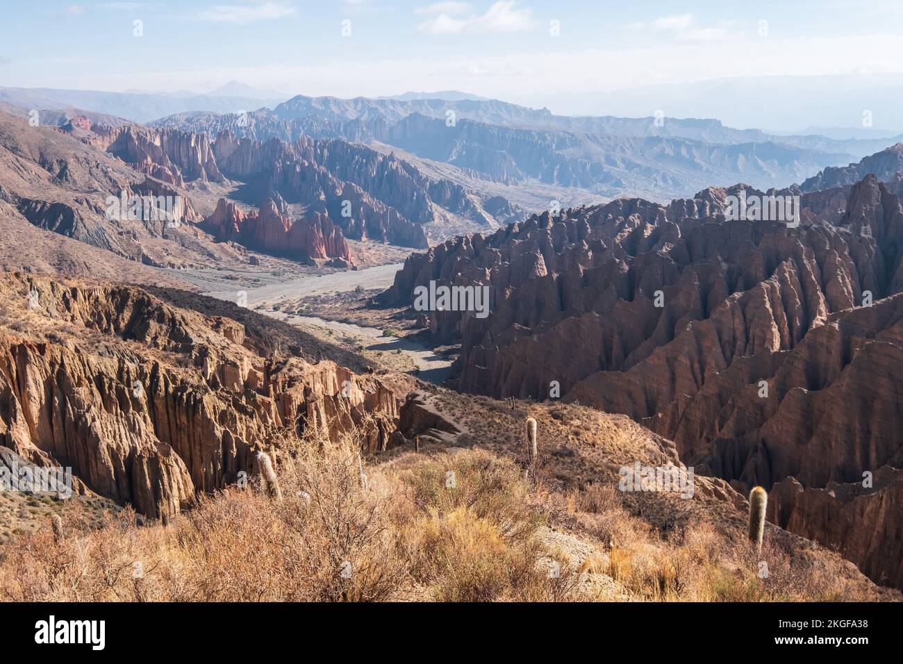 Malerischer Blick auf El Sillar, Bolivien Stockfoto
