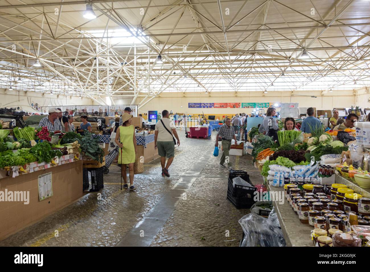 Indoor Market, Tavira, Algarve, Portugal Stockfoto