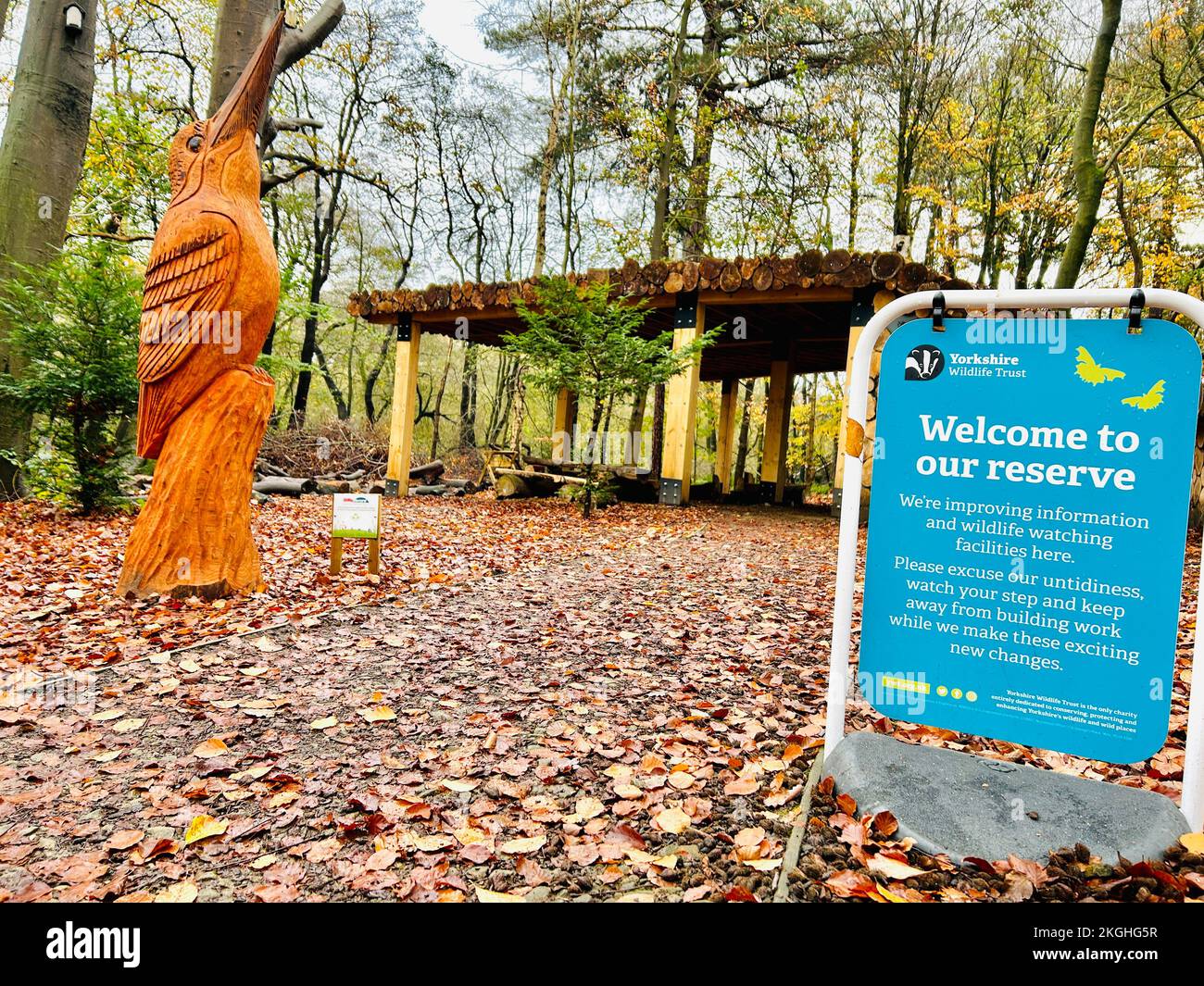 Adel Dam Nature Reserve, ein Yorkshire Wildlife Trust Reservat in Leeds Stockfoto