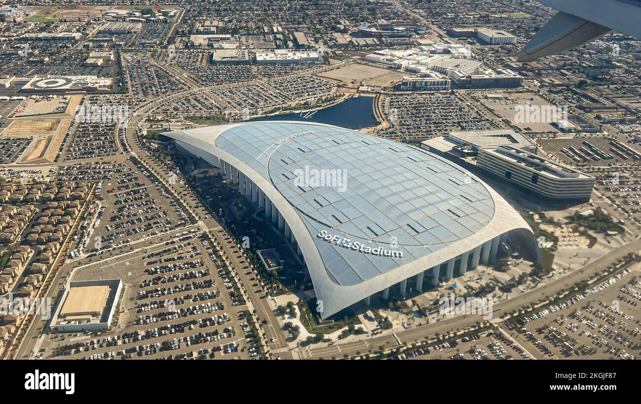 11. September 2022 - Los Angeles, CA USA - Los Angeles's SoFi Stadium ist eines von 16 Stadien, 11 aus den USA, die für die FIFA Weltmeisterschaft 2026 ausgewählt wurden. Stockfoto