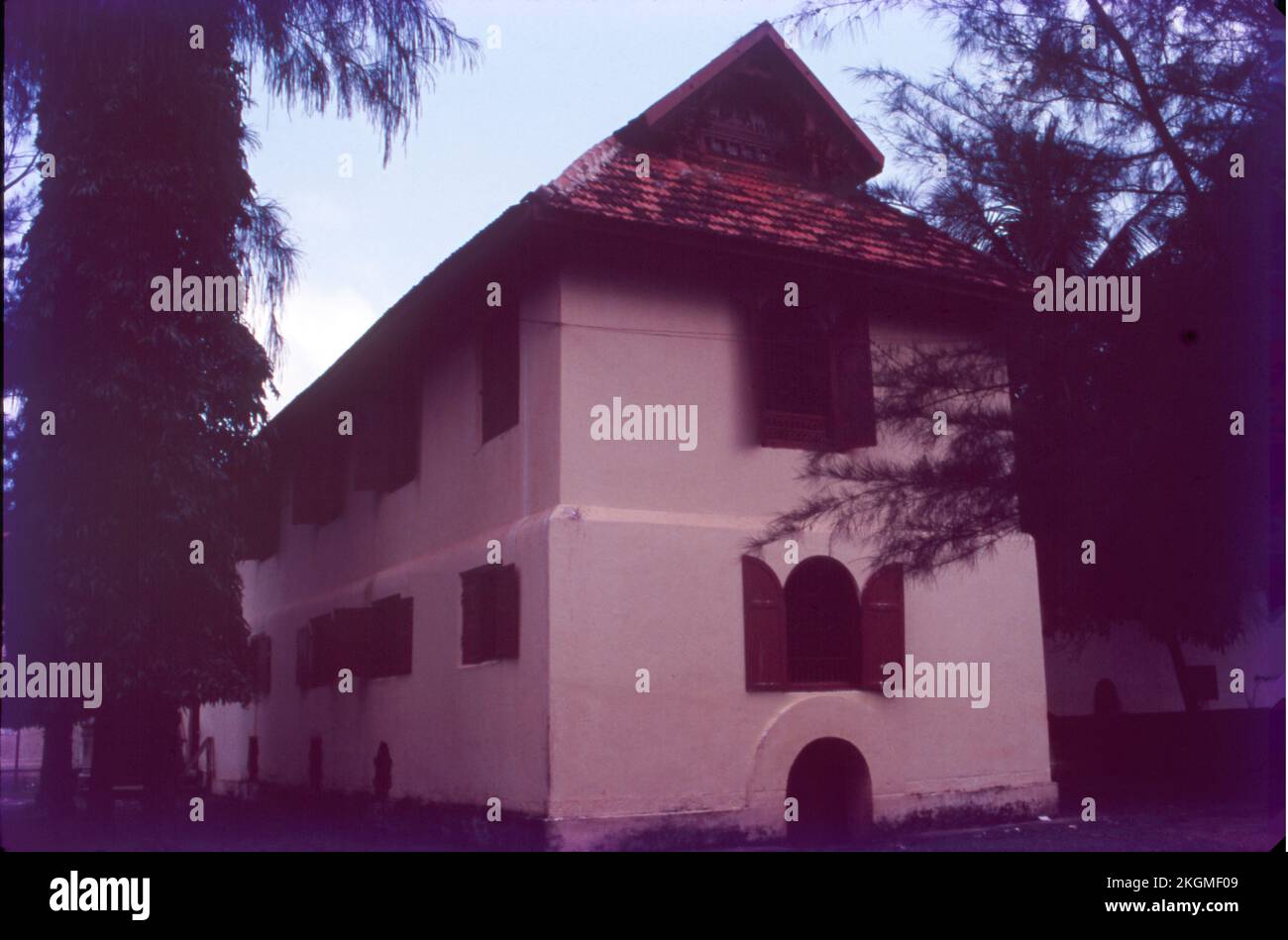 Der Mattancherry-Palast ist ein Palast, der im indischen Staat Kerala in Mattancherry, Kochi, weithin als niederländischer Palast bekannt ist Stockfoto