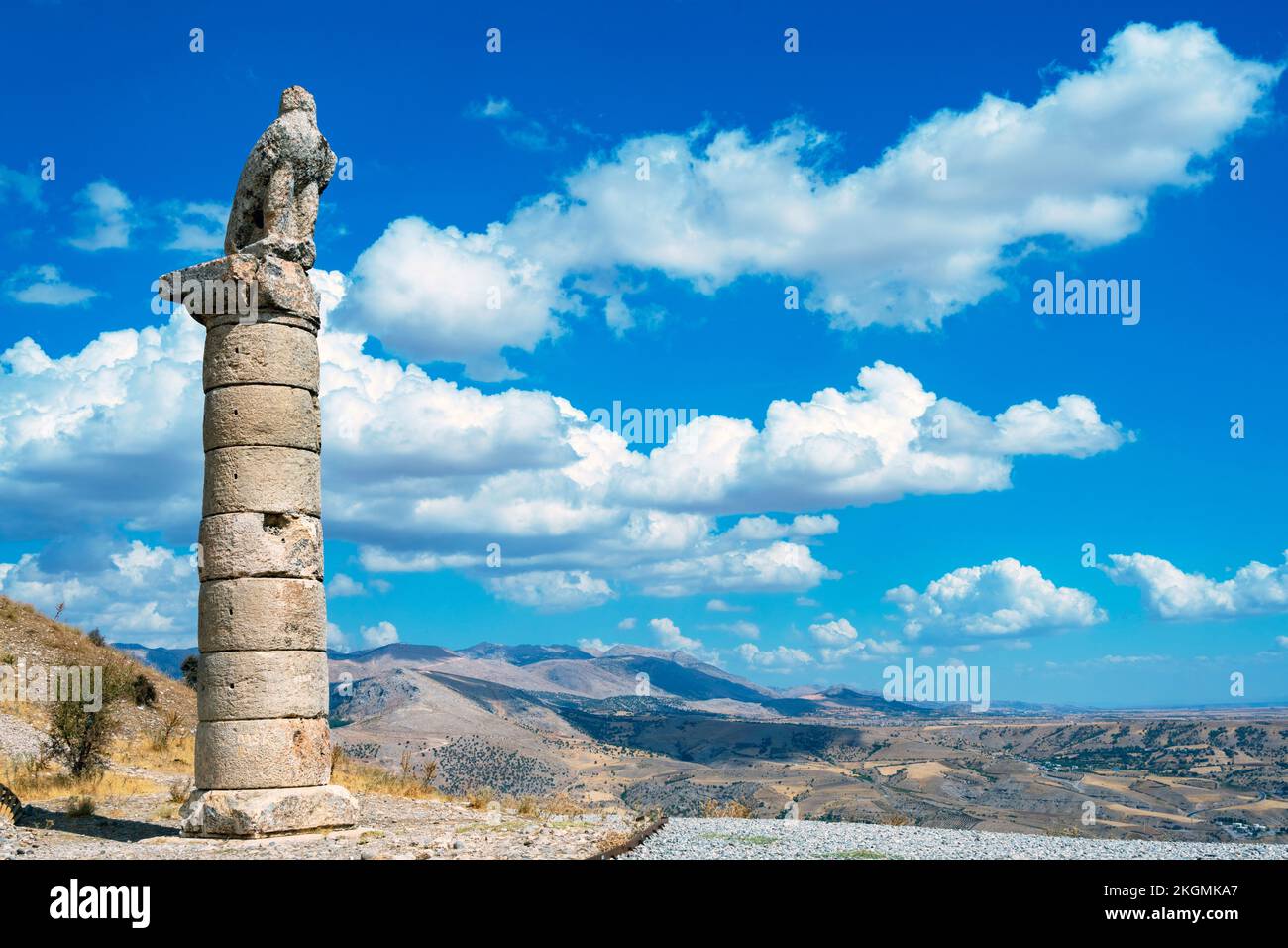 Asien, Türkei, Provinz Adiyaman, Katha, Karakus Tumulus Stockfoto