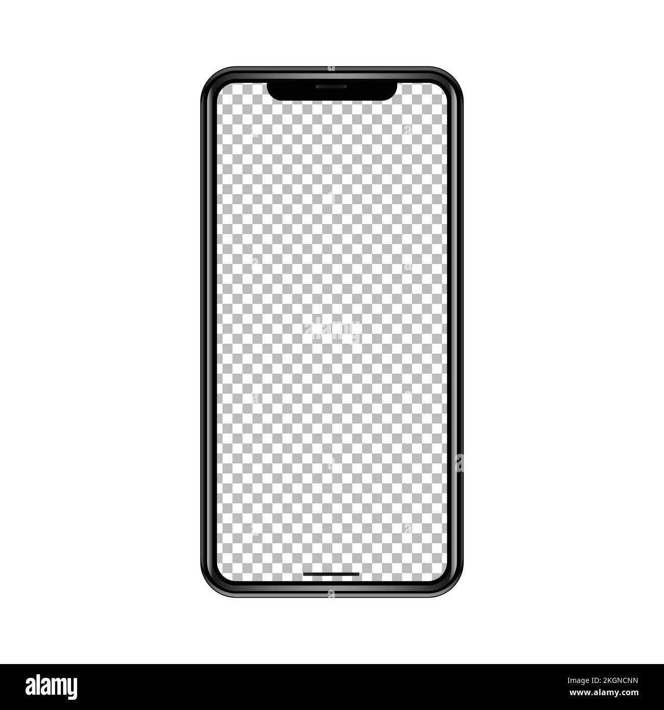 Transparentes PNG-Modell für Smartphone Stock Vektor