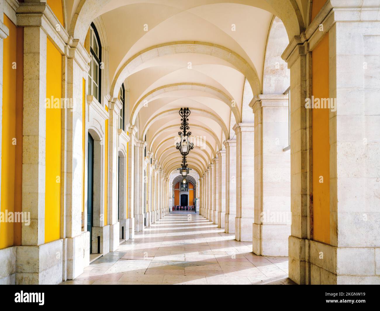 Praca do Comercio Lissabon, Portugal, Europa Stockfoto