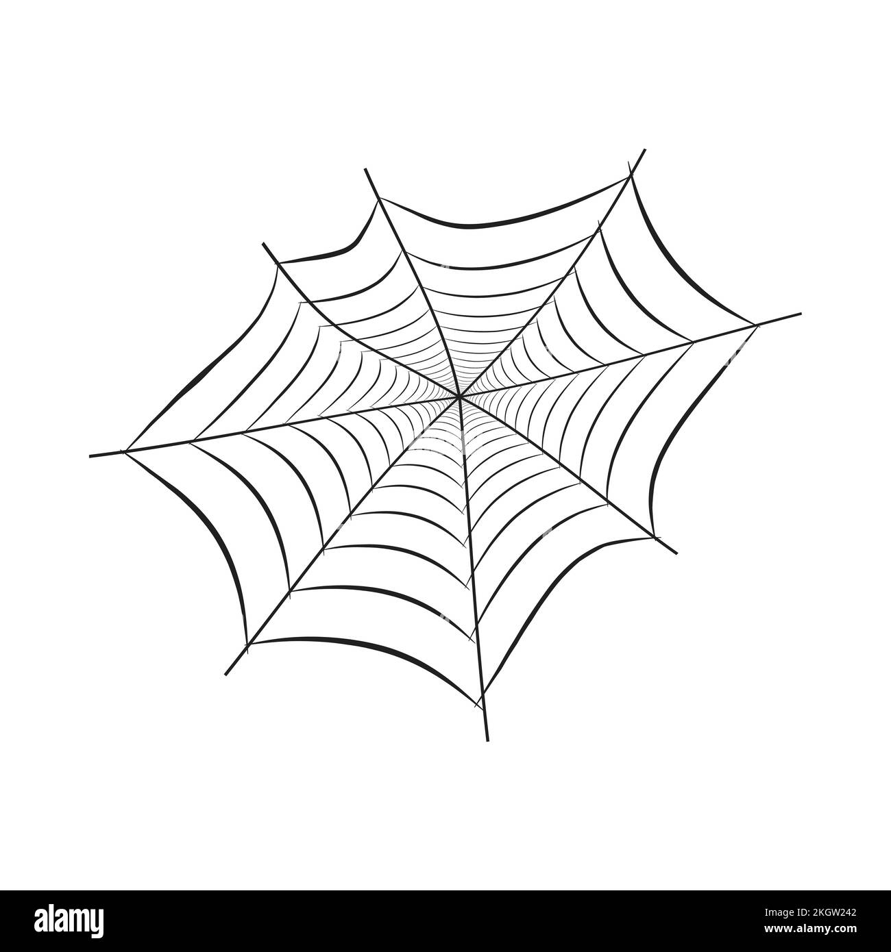 Halloween-Vektordesign mit schwarzen Spinnennetzen. Halloween-Motiv mit schwarzem Spinnennetz. Altes, gruseliges Spinnennetz in Schwarz. Stock Vektor