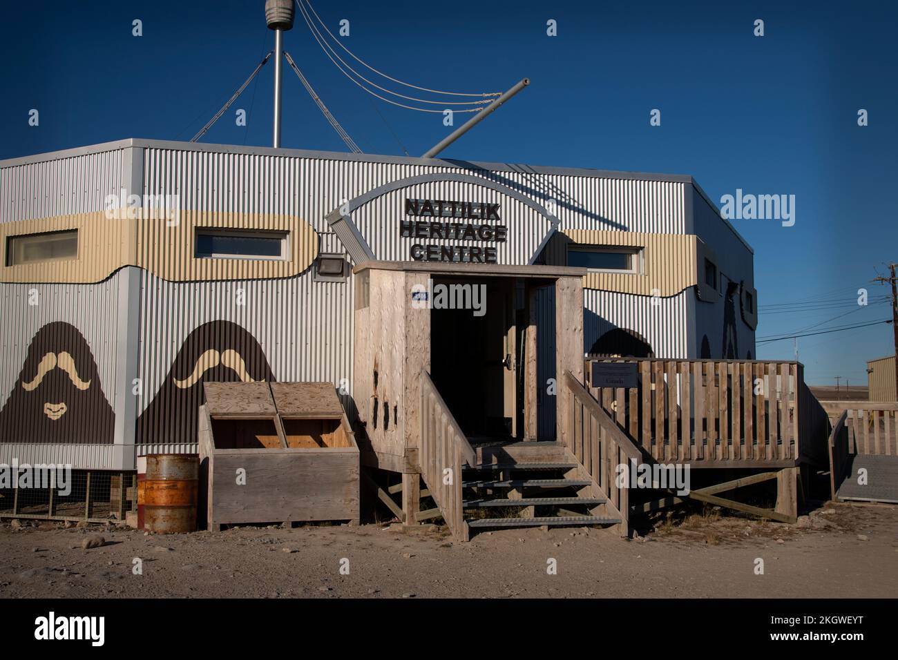 Nattilik Heritage Centre, Gjoa Haven, Nunavut, Kanada Stockfoto