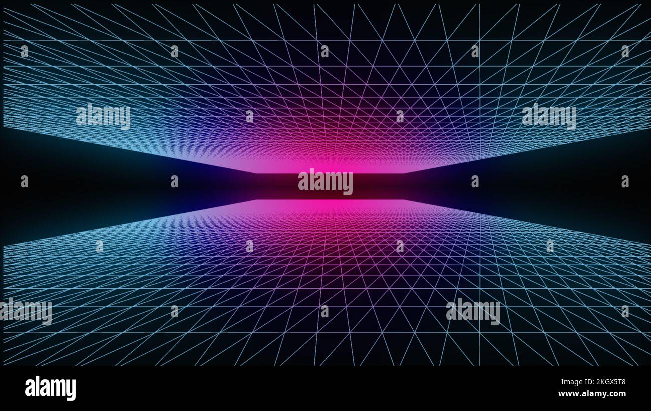 Abstrakter roter Wellenhintergrund mit Linien Stockfoto