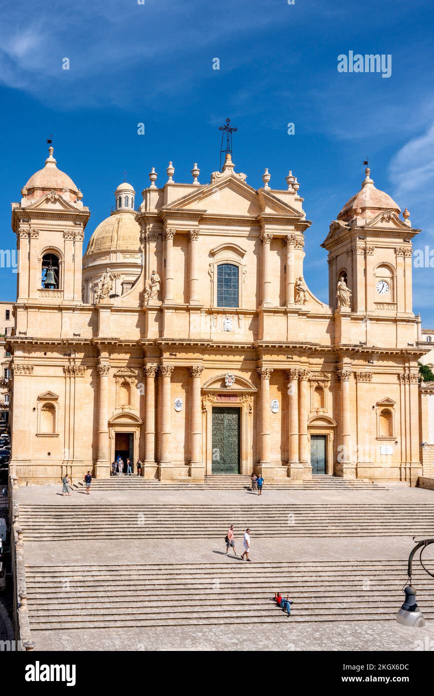 Kathedrale Noto (Cattedrale di Noto), Sizilien, Italien. Stockfoto