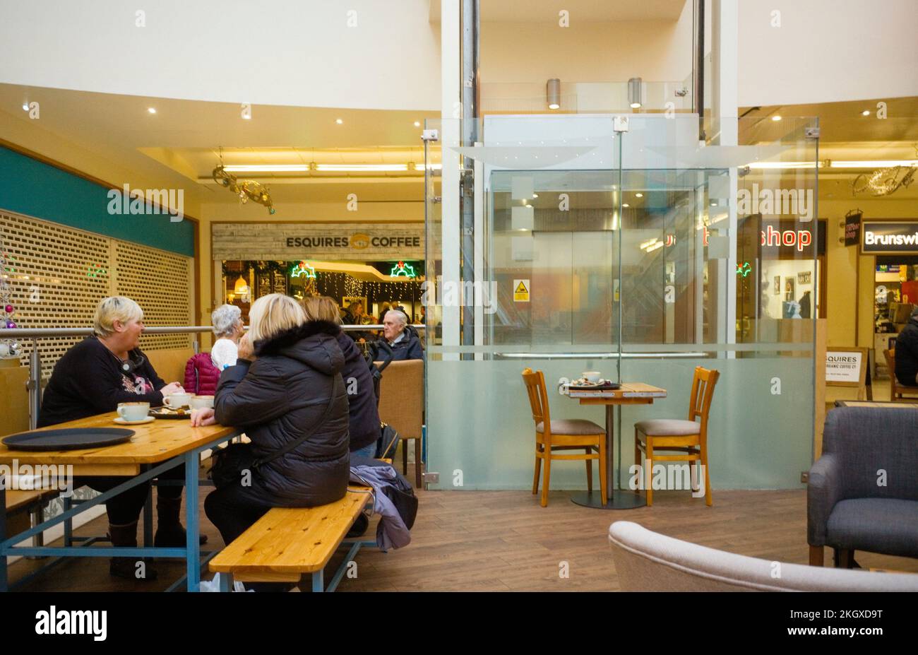 Esquires Bio-Café im Brunswick Center in Scarborough Stockfoto