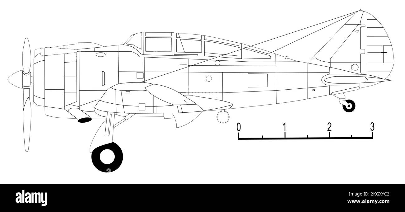 Seversky 2PA-L Stockfoto