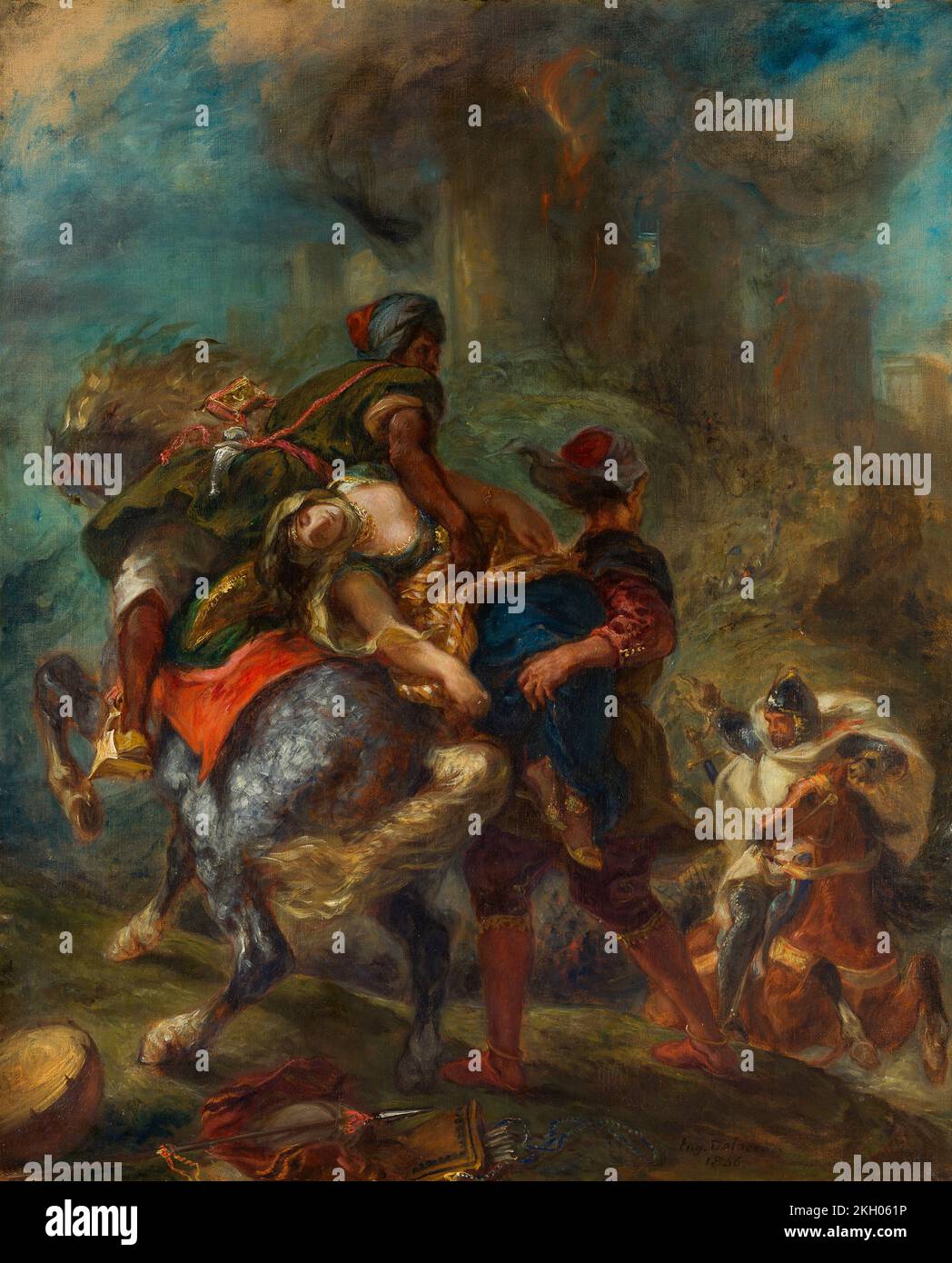 Die Entführung von Rebecca 1846 durch Eugène Delacroix Stockfoto