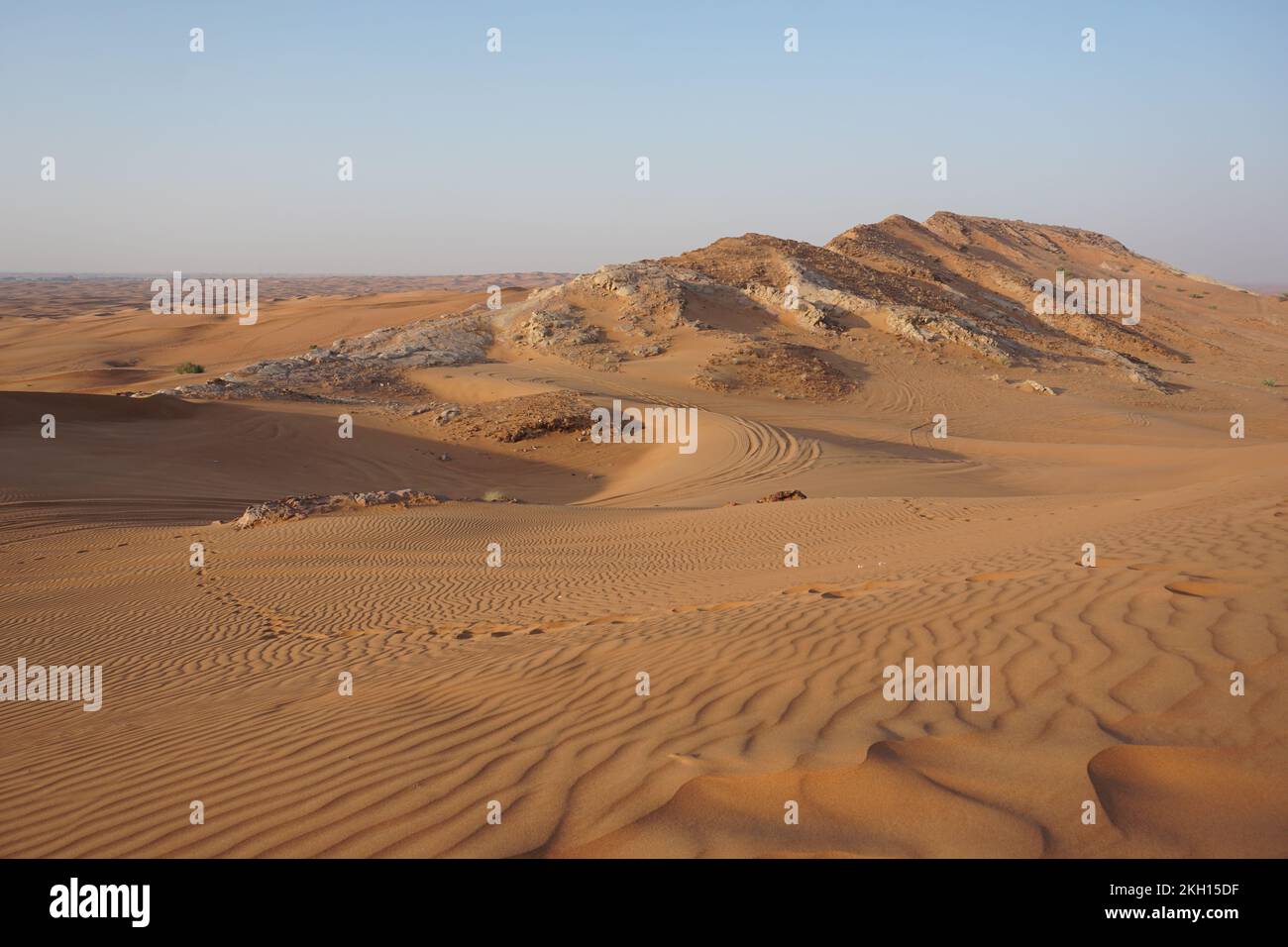 Rote Wüste von Dubai, Wüstensafari, Rot, Sand, Arabisch, VAE Stockfoto