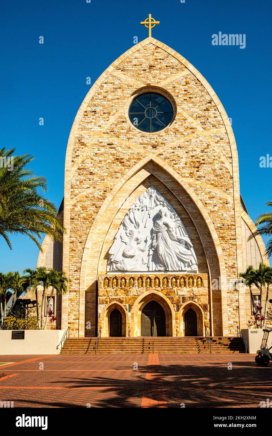 Ave Maria Katholische Kirche, Verkündigungskreis, Ave Maria, Florida Stockfoto