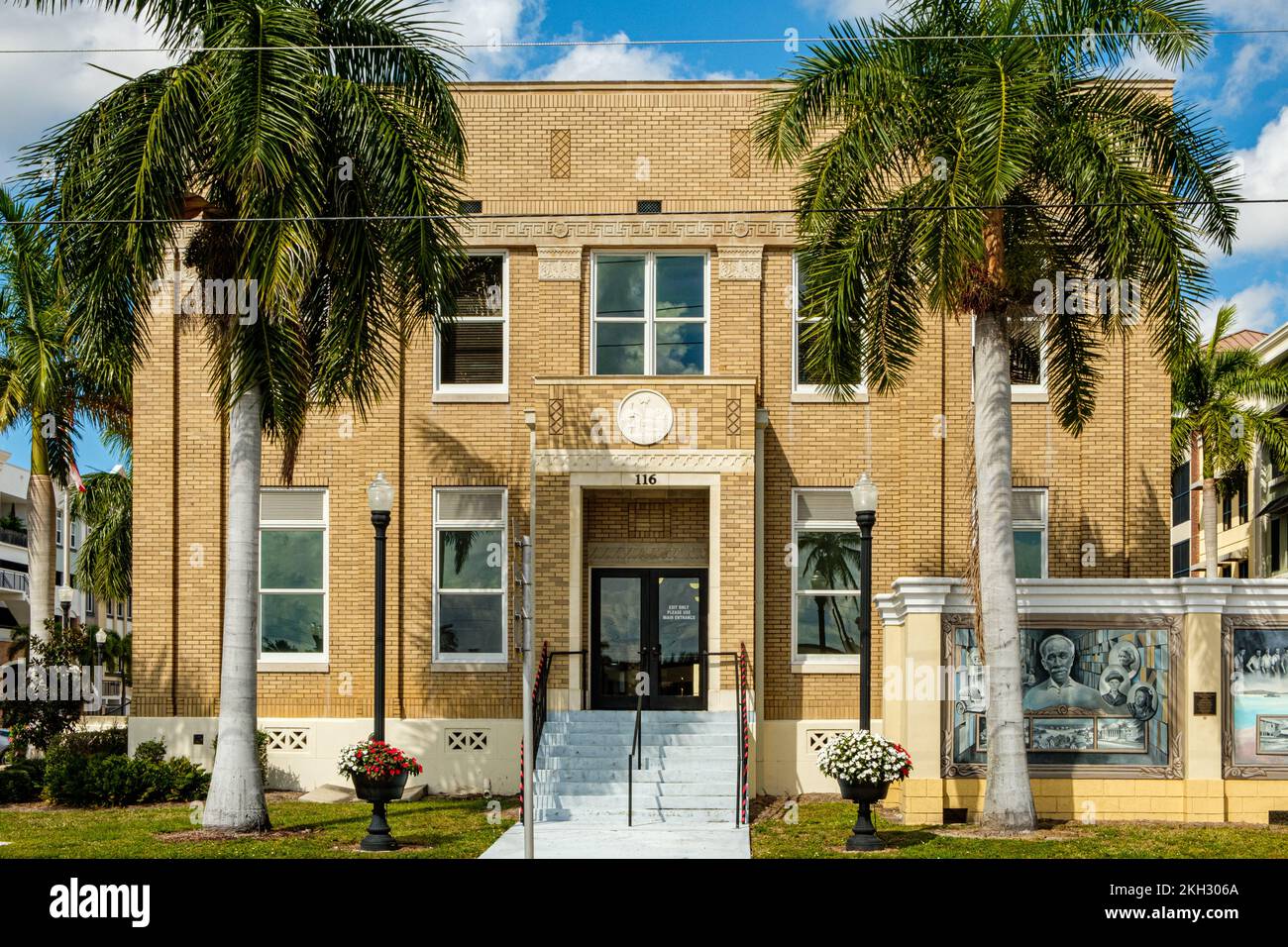 Historisches Charlotte County Courthouse, Taylor Street, Punta Gorda, Florida Stockfoto