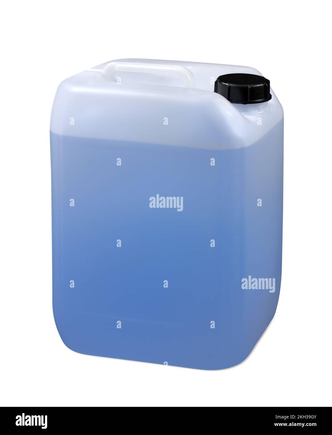 Kanister aus Kunststoff für Reserveflüssigkeit und Trinkwasser sowie chemische pharmazeutische Brennstoffe Stockfoto