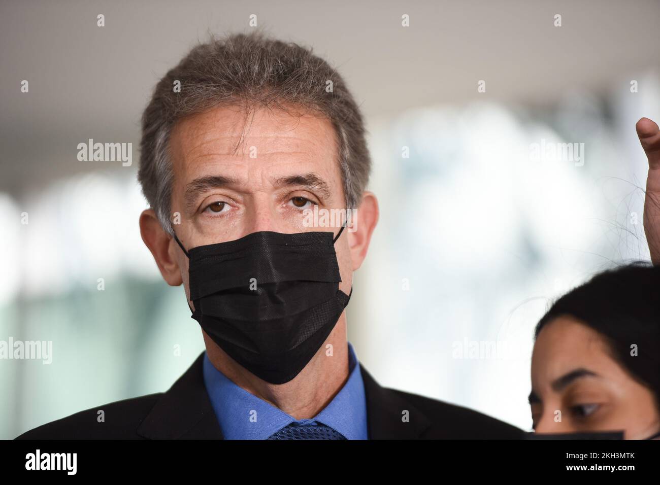 Brasília, DF - 23.11.2022: TRANSIÇÃO Saúde TEM Reunião COM QUEIROGA - Foto, ehemaliger Gesundheitsminister Arthur Chioro. Am Mittwoch (23) trifft sich die für Gesundheit zuständige Arbeitsgruppe des Übergangs mit dem Gesundheitsminister Marcelo Queiroga, um Informationen über die Bekämpfung von Covid-19 und Impfstoffen anzufordern. (Foto: Ton Molina/Fotoarena) Stockfoto