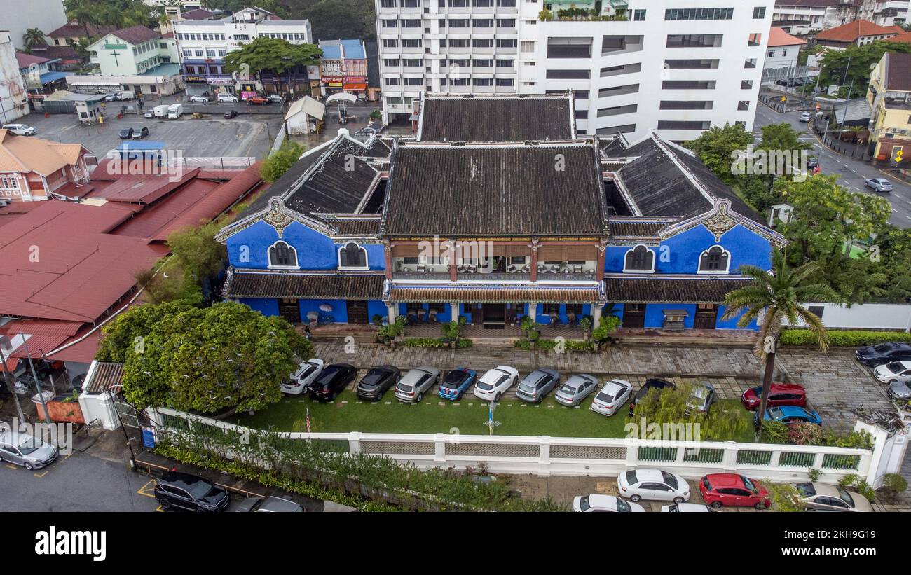 Cheong Fatt Tze Mansion oder The Blue Mansion Hotel, George Town, Penang, Malaysia Stockfoto