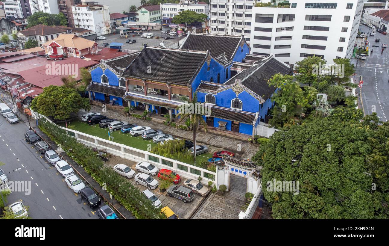 Cheong Fatt Tze Mansion oder The Blue Mansion Hotel, George Town, Penang, Malaysia Stockfoto