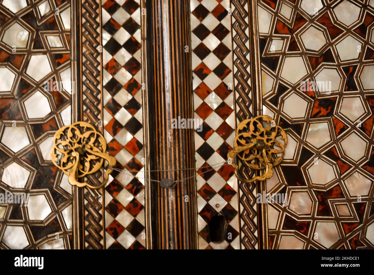 Osmanische Kunst Beispiel Perlmutt Stockfoto