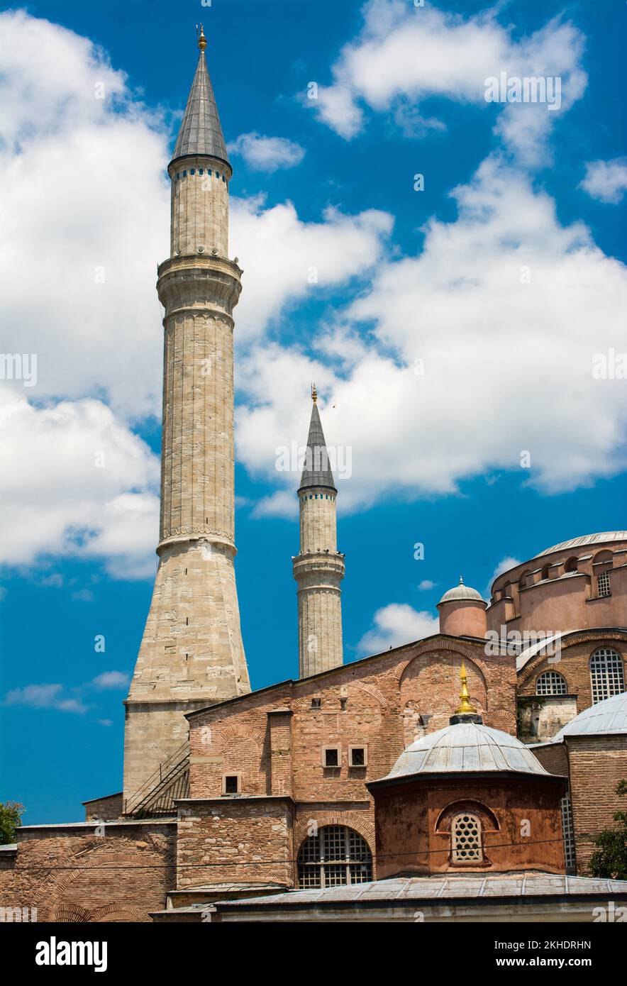 Die Hagia Sophia, das weltberühmte Monument der byzantinischen Architektur Stockfoto