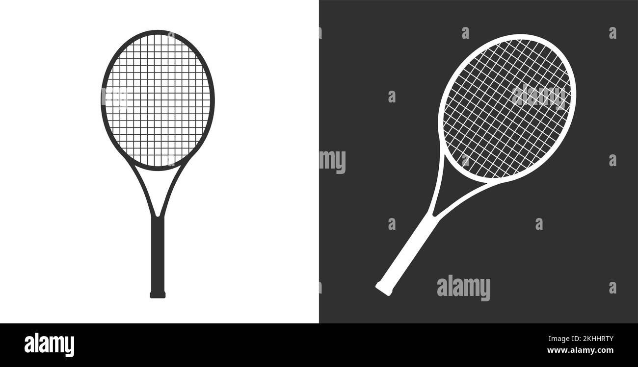 Badminton Tisch Tennis Racket Sport Spiel Icon Vector Illustration Stock Vektor